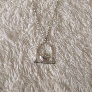 ModCloth Silver Bird Necklace