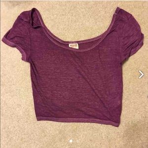 Purple crop top