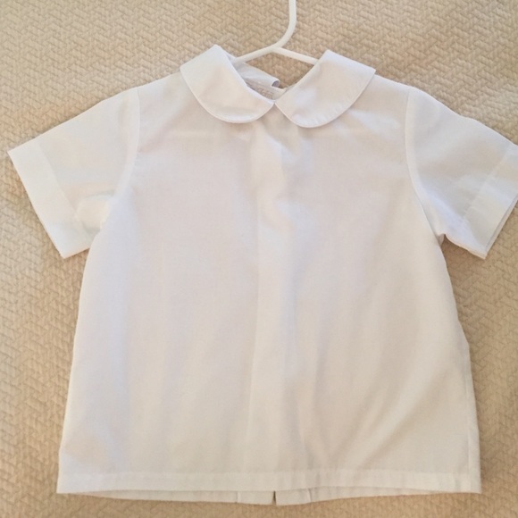 White Peter Pan collar Sir John top 2T