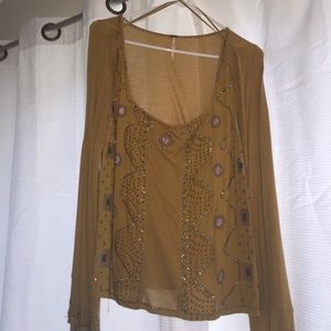 Free people beaded top