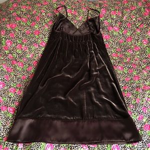 Velvet and silk adjustable strap dresses