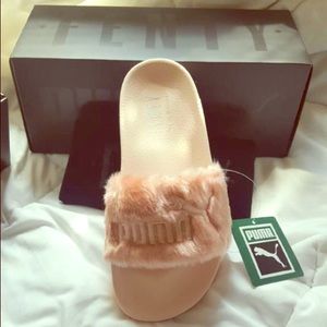 PUMA fur slide by FENTY