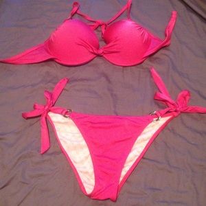 Victoria's Secret rouched bottom push up bikini