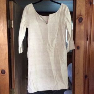 Cream w. Gold flex dress