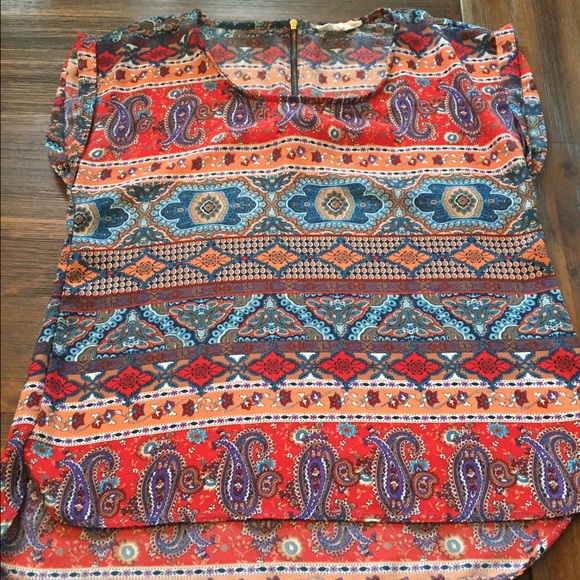 Paisley top- fall colors. Size medium