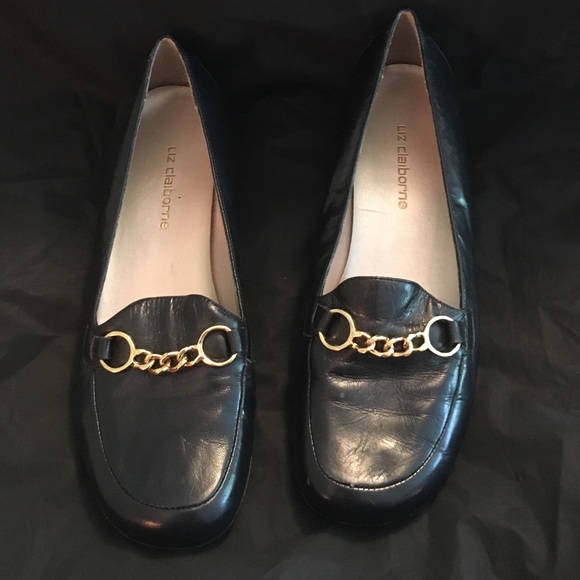 Liz Claiborne navy blue flats
