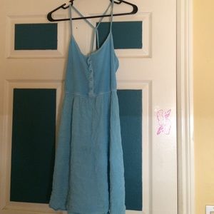 baby blue stone washed dress(DONATING SOON)