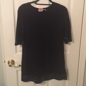 Juicy Couture Black Sequin Shift Dress