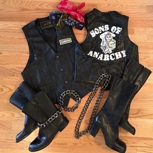 Sons of Anarchy women's and men's biker costume