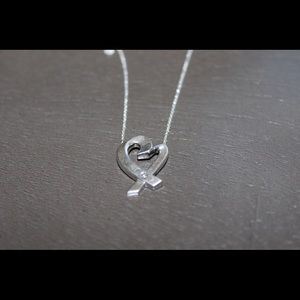 Tiffany Picasso Loving Heart Pendant w/Diamond