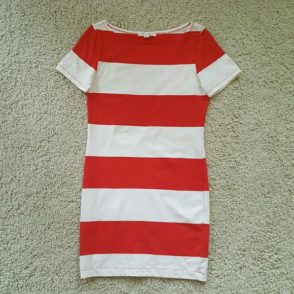Forever 21 Striped Red White Dress S