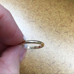 14 KT - 2mm gold band. Size 5.