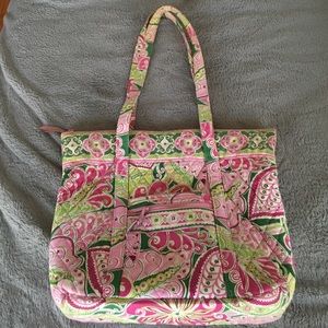 Pink and green Vera bag