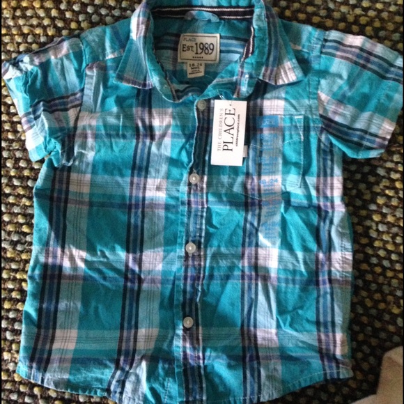 Children's Place laid button down