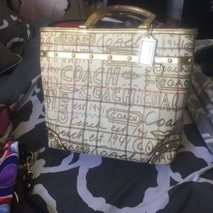 Large limited edition coach shoulder bag