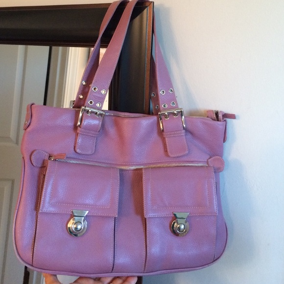 Lilac bag beautiful all leather!