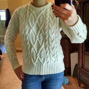 Off white wool sweater from Scotland