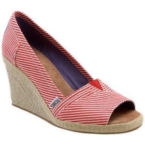 Toms striped wedge