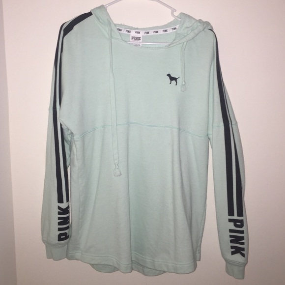 PINK Victoria's Secret Sweaters - Victoria's Secret PINK Sea Foam Green Hoodie
