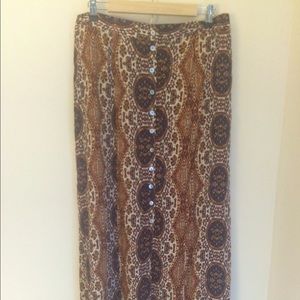 Forever 21 plus button down maxi skirt