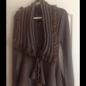 RYU Brown Jacket Faux Fur Size Small