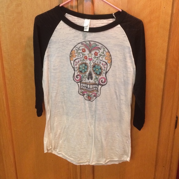 Sugar skull baseball t!