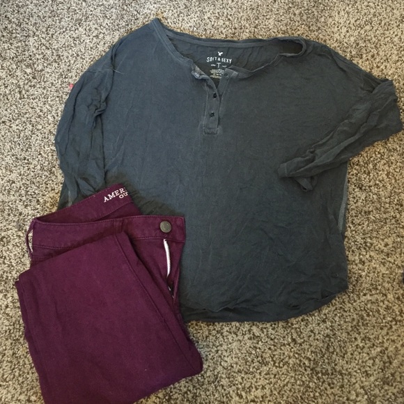 Grey Henley T