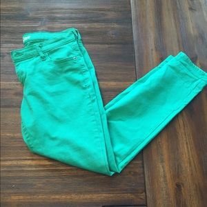 Old Navy Rockstar Skinnies- green
