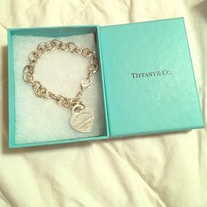 Tiffany & Co. heart tag charm bracelet