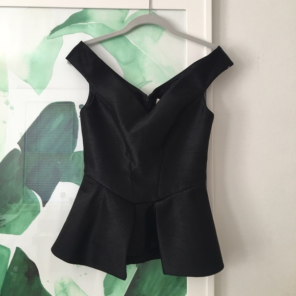 Cameo the Label Tops - NWT Cameo the Label Your Song Black Bustier Peplum Cameo the Label Tops - NWT Cameo the Label Your Song Black Bustier Peplum