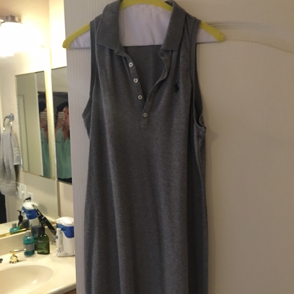 Grey Polo sleeveless dress