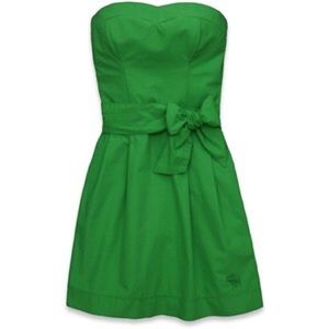 A&F Green Strapless Dress