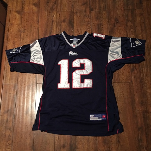 Men's NFL Reebok 50 Tom Brady Jersey