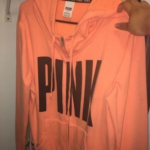 Orange pink sweater