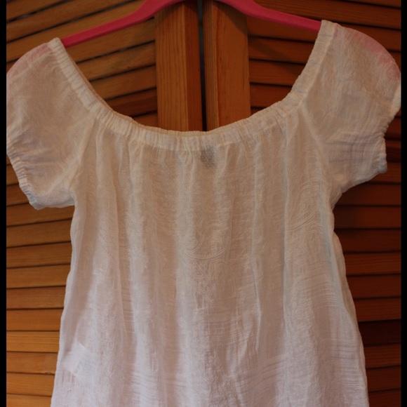 Bebe peasant off shoulder top