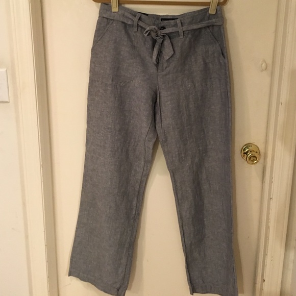 Gray linen pants