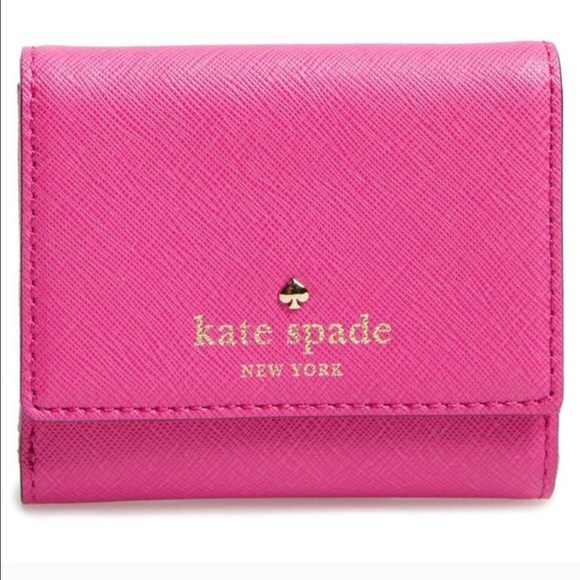 Bright pink wallet