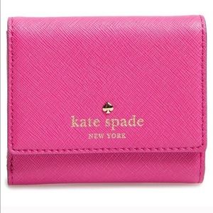 Bright pink wallet