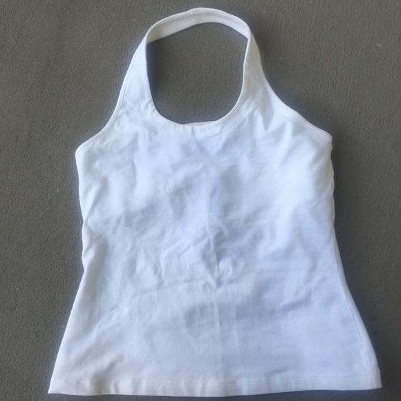 White halter top