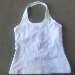 White halter top