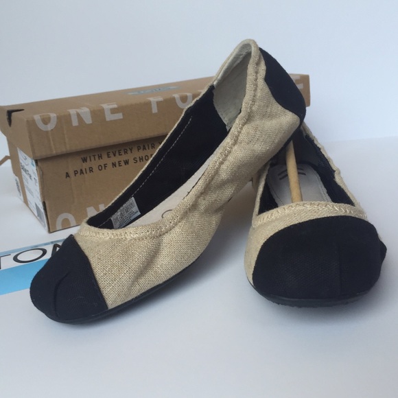 TOMS Alessandra ballet flat in Burlap