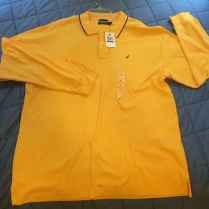 MENS Nautica long sleeved polo!