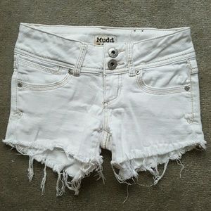 White Mudd Denim Shorts