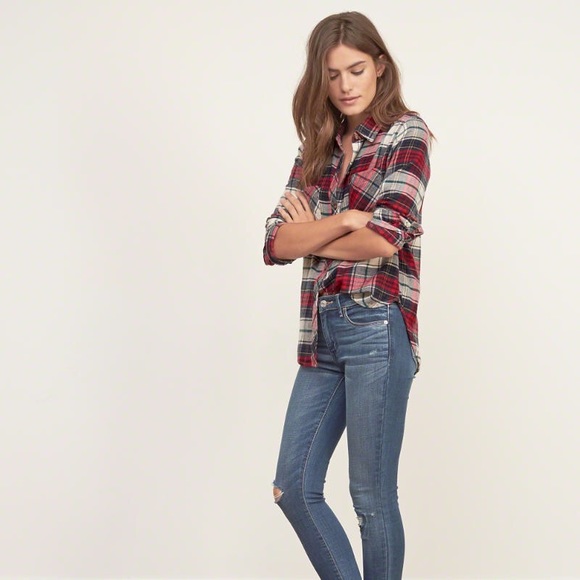 Abercrombie & Fitch Plaid Flannel Shirt