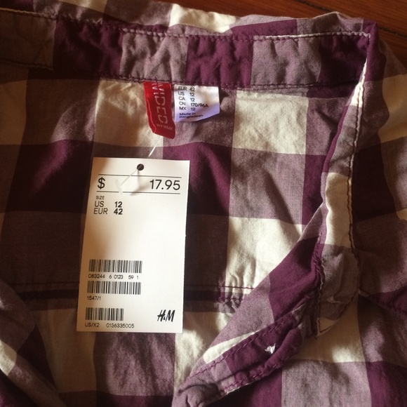 H&M Cropped Flannel - Picture 3 of 4