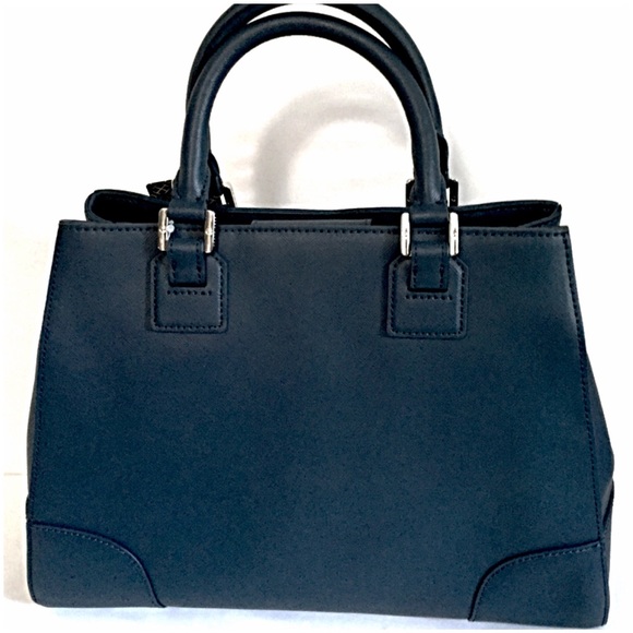 TORY BURCH Robinson Blue Triangle Tote | NWT - Picture 2 of 4