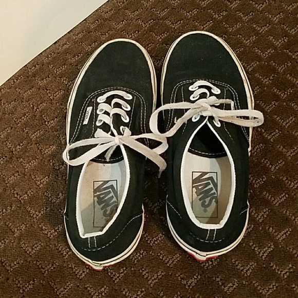Vans womens black shoes
