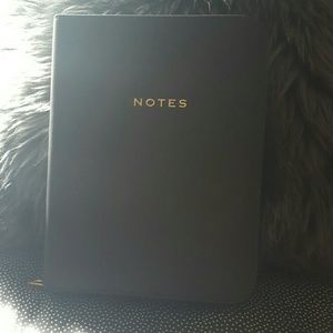 Black "Notes" Notebook