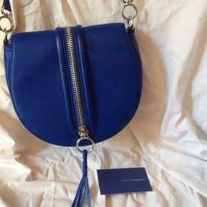 Rebecca Minkoff new leather blue cross body bag