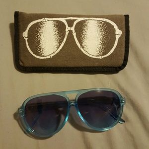 CRAP Nastygal blue sunglasses